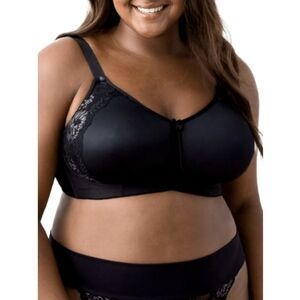 Elila 1903 Microfiber & Lace Molded Softcup Wireless Bra- 42D